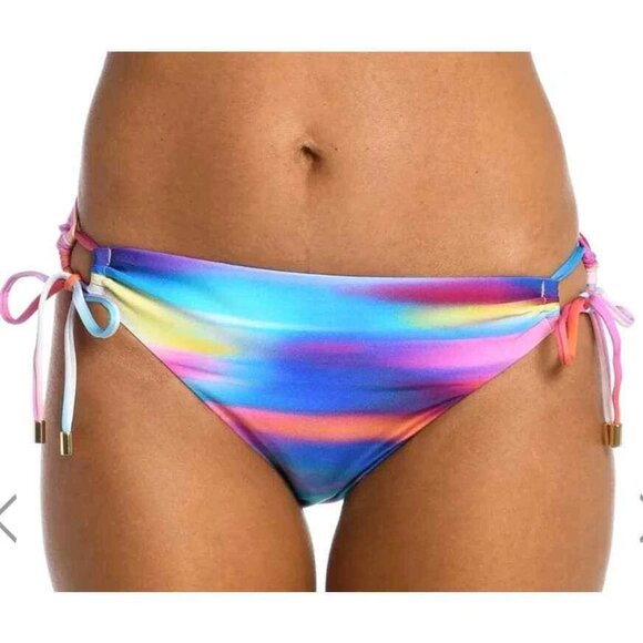 NWT La Blanca Sunset Shores Side Tie Hipster Swimsuit Bottoms Size 10 - Picture 1 of 6